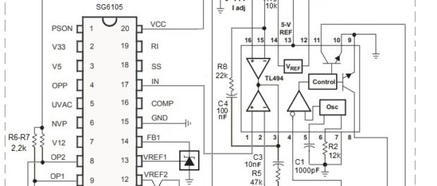 SG6105 to tl494 lab PWM SG6105 - laboratuvara dönüştürme